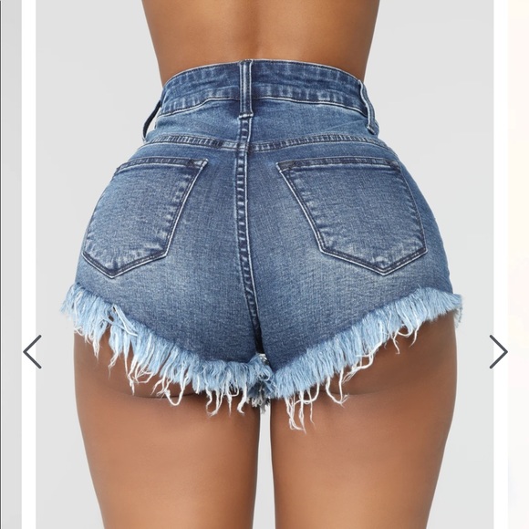 Fashion Nova Slay the Fray denim shorts - Picture 5 of 5
